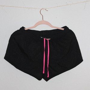 FLORAL PRINT ATHLETIC SHORTS